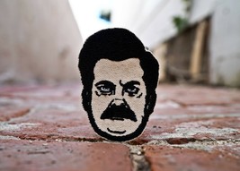 Parks and Recreations Ron Swanson, Nick Offerman Face Patch - $12.95