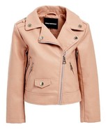 MSRP $80 Urban Republic Rose Smoke Faux-Leather Moto Jacket Rose Size 2T... - $30.11 CAD