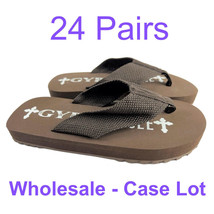 24 Pack Case Lot for Resale Gypsy Soule Sandals 1&quot; Heel Comfort Flip Flo... - $149.99