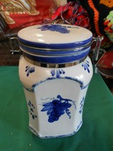 Great Porcelain Canister Partyware By Home ESSENTIALS..9.5" - £17.87 GBP
