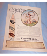 Vintage 1923 Ground Gripper Walking Shoes Print Ad-Magazine-O-Cedar Polish - $271.44 MXN