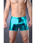 Thunderbox Chrome Metal Turquise Pouch Shorts Party Costume Dance S, M, ... - $565.44 MXN