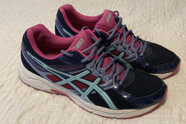 Asics Gel Contend 3 Blue Purple Pink Running Shoes Size 11 Women&#39;s - £21.79 GBP