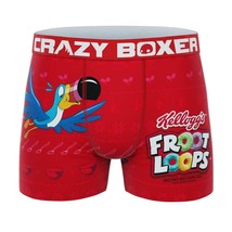 CRAZY BOXER Kellogg&#39;s Fruit Froot Loops Toucan Sam Holiday Boxer Briefs Men&#39;s - £14.42 GBP