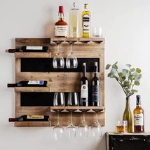 Rosewood Wood Wine Rack bar cabinets | Wine Glass Rack Furniture - £205.65 GBP