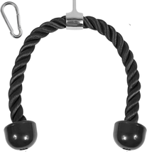 Deluxe Tricep Rope Cable Attachment, 27 &amp; 36 inch with 4 Colors Exercise... - £15.20 GBP