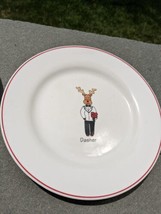 Set of 4  LTD Commodities, Inc - SANTA&#39;S REINDEER PLATES - 8 1/4&quot; - £31.41 GBP