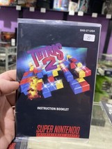 Tetris 2 SNES Super Nintendo Original Instruction Booklet Manual - £4.65 GBP