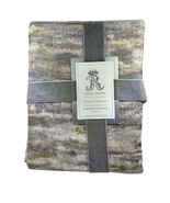 Rachel Ashwell Shower Curtain Metallic Gray Tan Watercolor Luxury Chenille - $650.19 MXN