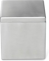 Roselli Trading Company Modern Bath Collection Canister Satin Chromium Stainless - £37.10 GBP