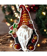 Sparkly Holiday Gnome Brooch - Whimsical Pin for Festive Attire - $17.63 CAD