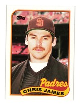 1989 Topps Traded #56T Chris James San Diego Padres - £1.60 GBP
