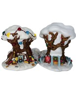 2 Disney Winnie The Pooh Christmas In The Hundred Acre Wood Set Village ... - $79.35 CAD