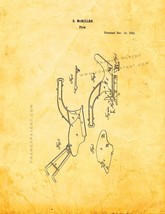 Cast-iron Plow Patent Print - Golden Look - $7.95+