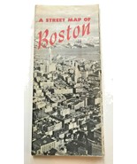 Vtg 1946 Boston MA Chamber of Commerce Street Map Advertising Brochure - $16.78