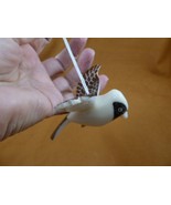 TNE-BIR-CA-462b little flying Cardinal bird hanging ornament TAGUA NUT f... - $34.58