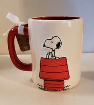 Snoopy Peanuts x Rae Dunn SNOOPY on doghouse mug - NEW WITH TAG ! - £19.31 GBP