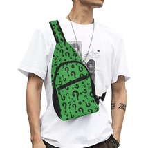 Riddler Riddle Questions Crossbody Chest Bag Sling Bag Shoulder Backpack... - £32.67 GBP