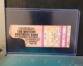 The Winters Brothers - Vintage Dec. 31, 1977 Wpb, Florida Concert Ticket Stub - £50.56 GBP