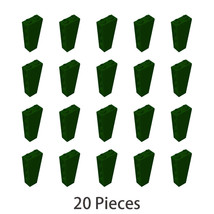 Part 2449 Slope Inverted 75° 2x1x3 Compatible Building Pieces 20x Dark Green - £6.21 GBP