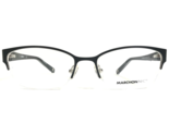Marchon Eyeglasses Frames M-YORKVILLE 001 Black Purple Silver 53-17-135 - £29.13 GBP