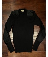 VTG 80S LL BEAN GREAT BRITAIN MILITARY COMMANDO SWEATER Black WOOL SZ LT - $88.01 CAD
