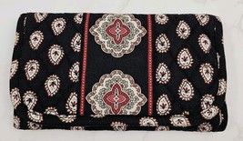 Vera Bradley Classic Black Trifold Wallet - $8.99