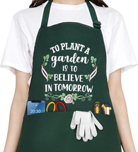 Funny Garden Aprons for Women, Cute Gardening Gifts for Gardeners, Waterproof Ki - £22.36 GBP