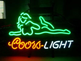 New Coors Light Nude Girl Bar Beer Neon Sign 24&quot;x20&quot;  - £199.79 GBP