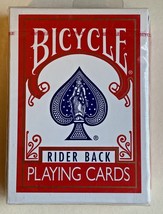 Bicycle Rider Back Playing Cards Poker #808 - New Sealed vintage Red  - £5.47 GBP