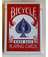 Bicycle Rider Back Playing Cards Poker #808 - New Sealed vintage Red  - $7.00