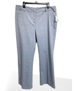NEW Womens Size 16 Relativity Grey Plaid Stretch Dress Wide Leg Pants W ... - £16.01 GBP