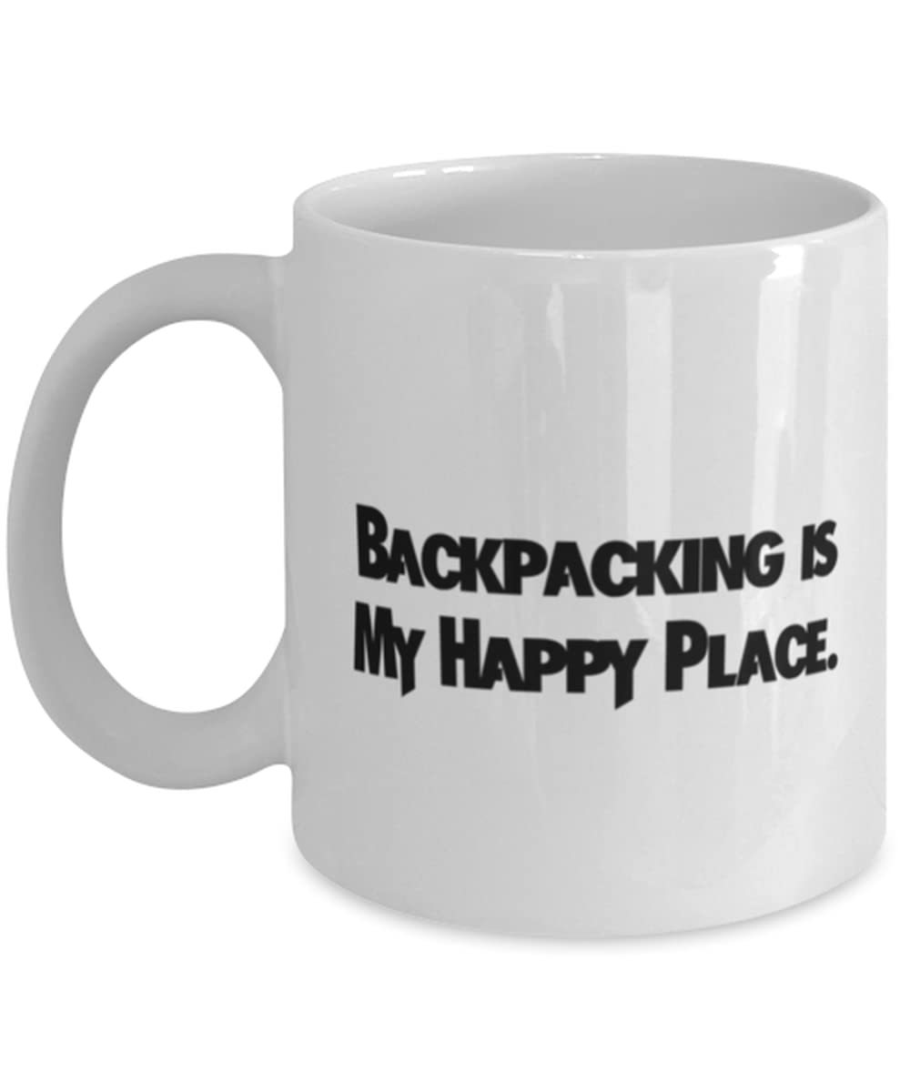 Inspire Backpacking, Backpacking is My Happy Place, Holiday 11oz 15oz Mu... - $14.65+