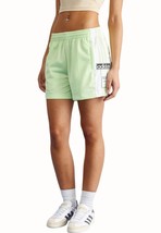 Adidas Originals Adibreak Shorts Medium Green Elastic Waist Snap Logo De... - $28.92