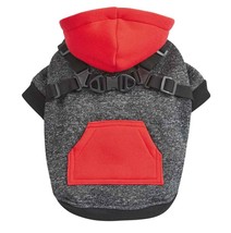Red Hoodie Style Dog Harness 2 in 1 Warm and Cozy Safe Restraint for Non-Pullers - £30.29 GBP+