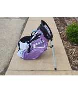 Maxfli 14 Divider Women&#39;s Honors+ Daul Strap Stand Bag Purple/Light Blue - $170.88 CAD