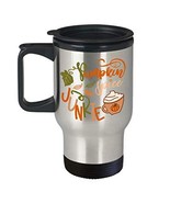 Pumpkin Spice Junkie Mug - Double Wall Insulated Travel Coffee Cup For A... - $24.45