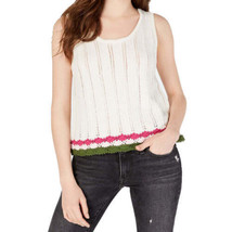 Oh Mg! Juniors Sweater Tank Top Color Ivory Size M - £16.74 GBP