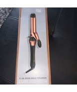 InifinitiPro By Conair Rose Gold Titanium Curling Iron 400F Size 1 1/4 Inch - £15.62 GBP