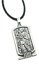 Anubis Necklace Pendant Egyptian God Jackal Protection 18&quot; Twist Cord Jewellery - £5.05 GBP