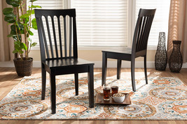 Athena Dark Brown 2Pc Dining Chair Set - $177.00