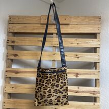 Nine West Cross Body Cheetah Print Handbag Travel Purse Two Zipper Pocke... - $24.75