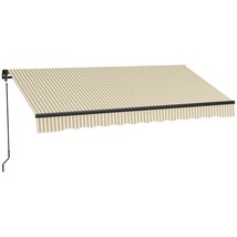 Outsunny 10&#39;x8&#39; Retractable Patio Awning - UV Protection Sunshade - $253.99