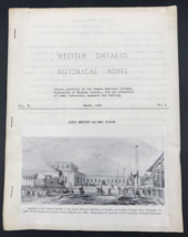 VTG 1948 Great Western Railway Western Ontario Historical Notes by JJ Talman - $26.91