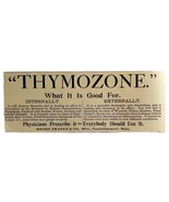 Thayer&#39;s Thymozone Medical 1894 Advertisement Victorian Medical ADBN1hh - $27.41 CAD