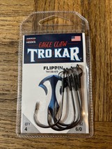 Eagle Claw #TK130-6/0 Trokar Flippin Hook Size 6/0-1pk of 4 pcs-Brand Ne... - $18.69