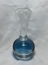 Vtg Art Deco Ground Glass Stopper Glass Vanity Dressing Table Perfume Bo... - $49.95