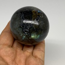 237g, 2.2&quot;(55mm), Labradorite Sphere Gemstone,Crystal @Madagascar, B29880 - £23.59 GBP