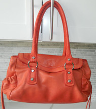 Francesco Biasia Red Tote Bag Genuine Leather Made In Italy - £144.32 GBP