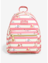 Disney Best Friends Pink and White Stripe Mini Backpack - £39.31 GBP